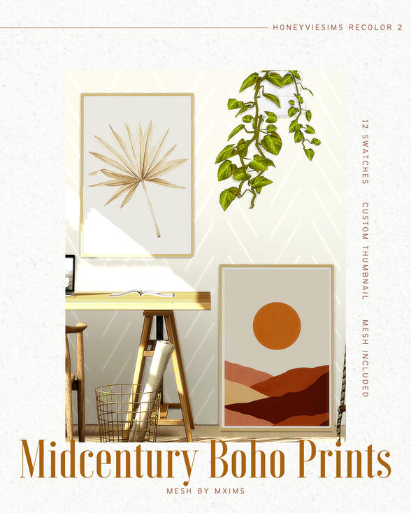 Midcentury Boho Prints